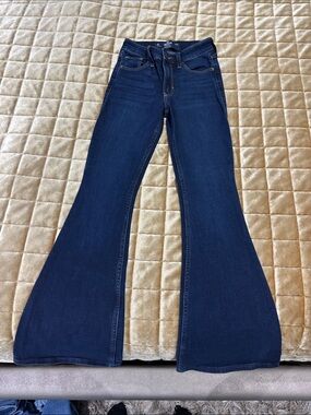 Hollister Dark Blue Bootcut Jeans for Women